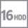 16 HDD
